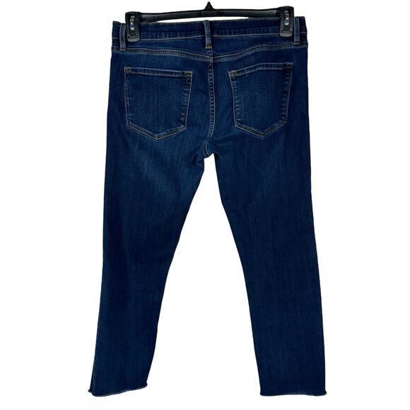 Frame SZ 28 Le Garcon Boyfriend Jeans Mid-Rise Distressed Frayed Dublin Grind - Picture 4 of 10